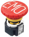 Idec XA1E-BV413RH-EMO Emergency Stop Switch 3PST-NC SPST-NO Push-Pull Quick Connect Solder 3 A 250 V