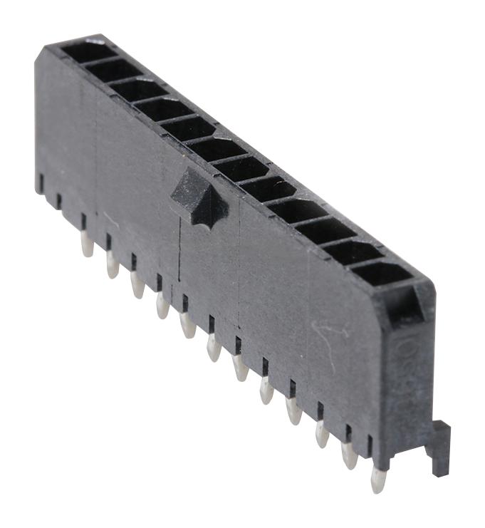 Molex 43650-1216 Wire-To-Board Connector 3 mm 12 Contacts Header Micro-Fit 3.0 43650 Series Through Hole
