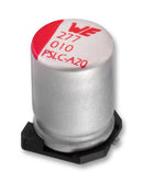 Wurth Elektronik 875075355002 Polymer Aluminium Electrolytic Capacitor 220 &micro;F 16 V Radial Can - SMD WCAP-PSLC Series
