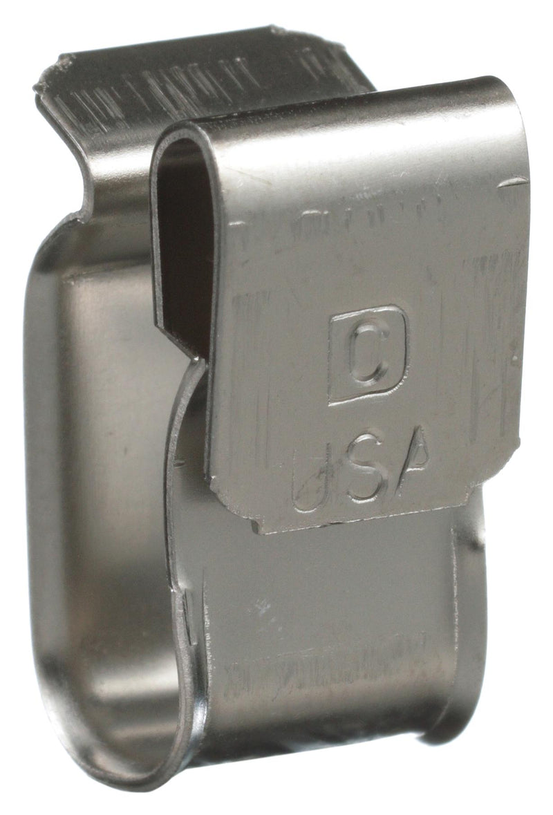 Panduit MEC100-2PV-C MEC100-2PV-C Fastener Edge Mount Wire Clip Stainless Steel Silver 9.7 mm