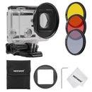 Tanotis - Neewer 52MM Filter Kit for Gopro Hero 3+/4,Kit includes: (3)Filters (ND4 + Yellow + Red) + (1)52mm Lens Filter Ring Adapter + (1)Microfiber Cleaning Cloth + (1)Filter Carrying Pouch
