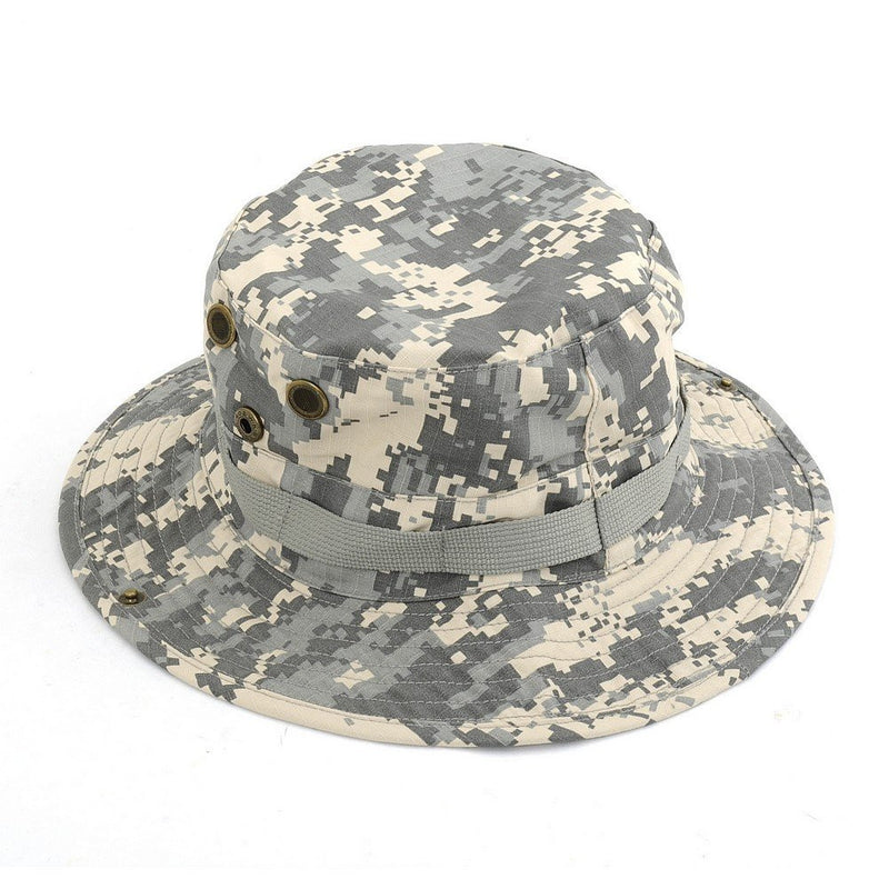 Tanotis - NEEWER Fishing Hiking Boating ACU Army Military Camo Bucket Outdoor Hat Jungle Cap (Size S)