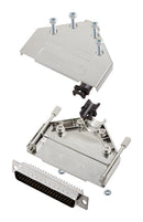 Amphenol ICC (COMMERCIAL PRODUCTS) L17DTPK-M-37+L717HDC62P D Sub Connector With Backshell HD62 62 Contacts Plug Solder DC DTPK-M Series Steel Body