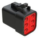 Amphenol SINE/TUCHEL ATP06-6S-BLK ATP06-6S-BLK Automotive Connector Housing ATP Plug 6 Ways