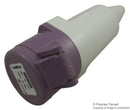 WALTHER 10380 Pin & Sleeve Connector, 16 A, Receptacle, Cable Mount