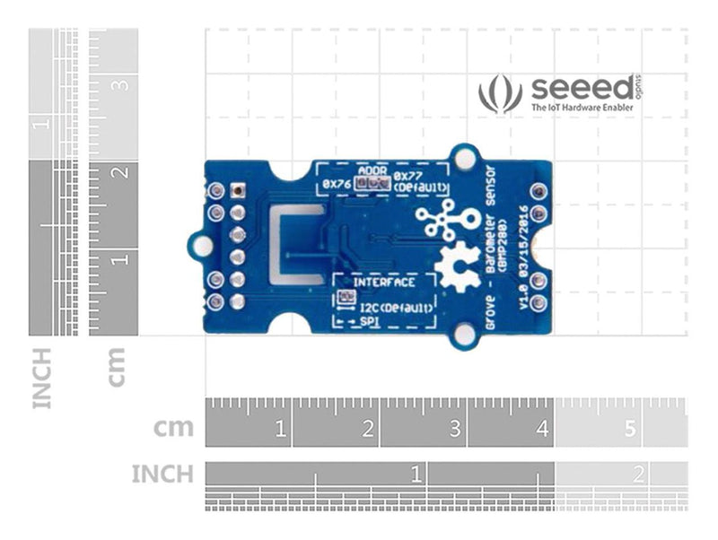 Seeed Studio 101020192 Sensor Temperature and Barometer I2C SPI 300 hPa to 1100 -40 85 Arduino Board
