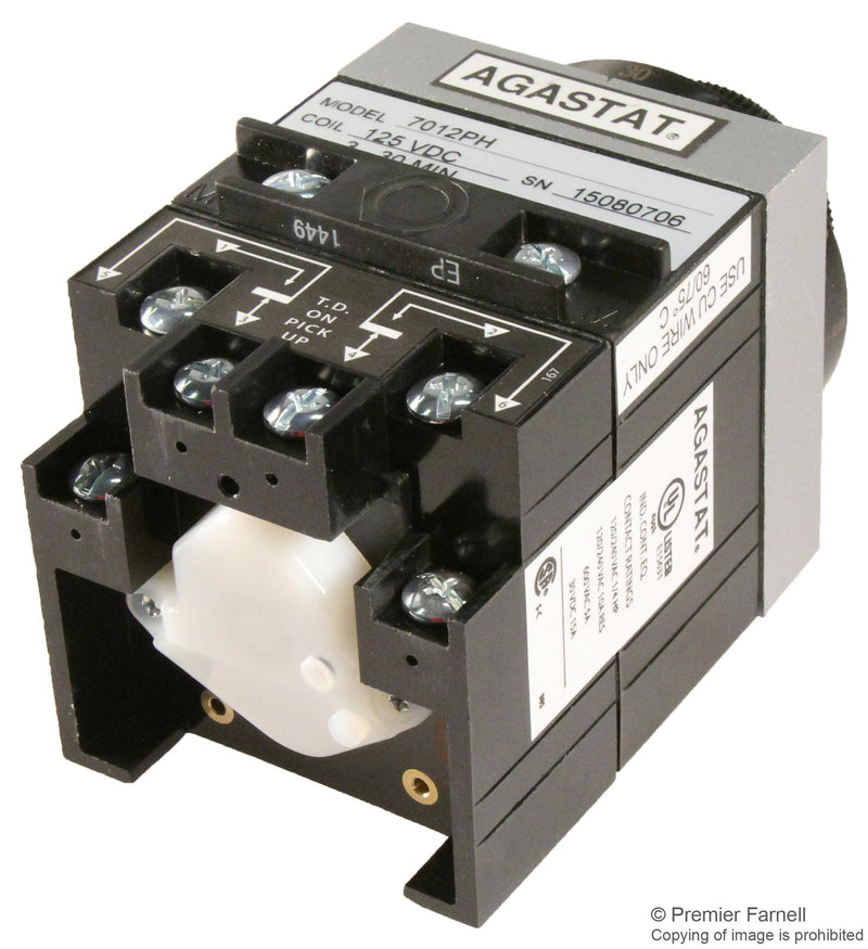 Agastat - TE Connectivity 7012PH 7012PH Time Delay Relay Dpdt 30MIN 240VAC