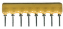 Bourns 4608X-102-203LF Fixed Network Resistor 20 Kohm 4600X Series 4 Elements Isolated SIP 8 Pins