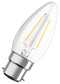Ledvance 4058075451636 LED Light Bulb Filament Candle B22d Warm White 2700 K Not Dimmable 300&deg; New