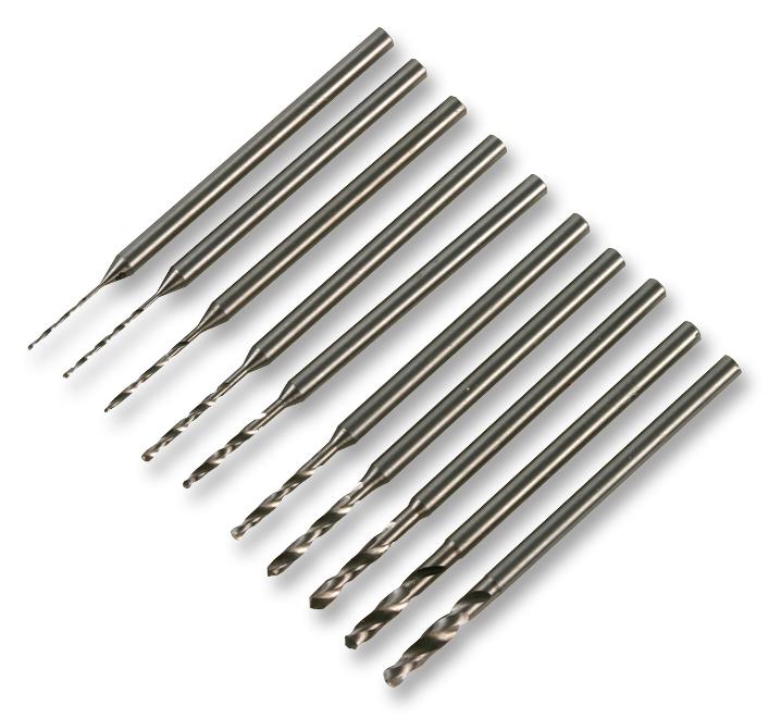 Shesto DR4005 DR4005 0.5mm-2.2mm Microbox Shank Drill Set 10 Piece