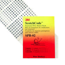 3M SPB-02 Wire Marker Pre Printed A to Z / 0 15 + - ( ) 5.6mm x 34.9mm Vinyl Cloth Black