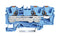 Wago 2206-1304 DIN Rail Mount Terminal Block 3 Ways 20 AWG 8 6 mm&sup2; Clamp 41 A