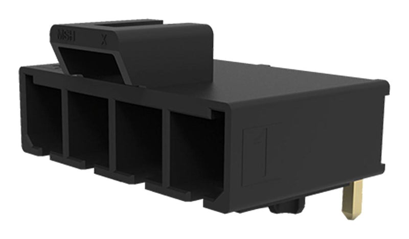 Molex 200241-1213 Pin Header R/A Power 5.7 mm 1 Rows 3 Contacts Through Hole Right Angle