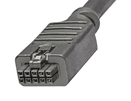 Molex 245130-1030 Cable Assembly Nano-Fit Receptacle to 10 Ways 2.5 mm 2 Row 3 m 9.8 ft