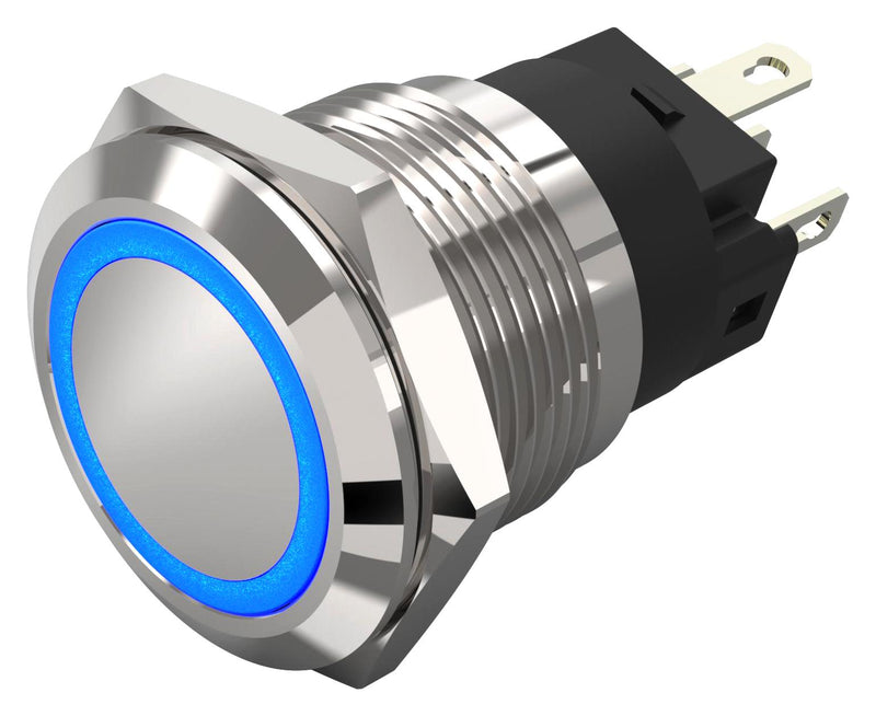 EAO 82-5551.1124 Vandal Resistant Switch 82 Series 19 mm Spdt Momentary Round Flat