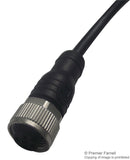ABB - Jokab 2TLA020056R0000 Sensor Cable Black M12 Straight 5 Position Receptacle Free Ends 6 m 19.6 ft