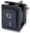 ARCOLECTRIC C6050ALAAC Rocker Switch, Non Illuminated, DPST, On-Off, Black, Panel, 16 A