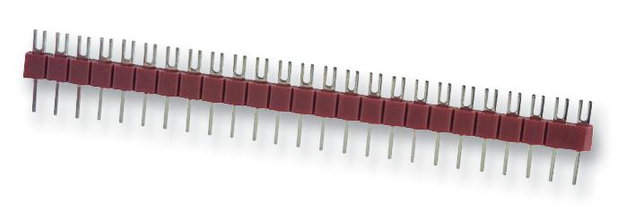 ARIES 25-0600-10 IC & Component Socket, 0600 Series, SIP Socket, 25 Contacts, 2.54 mm, Tin Plated Contacts