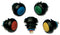 APEM IBR3SAD6 Pushbutton Switch, Off-(On), SPST-NO, 125 V, 50 V, 400 mA, Quick Connect, Solder