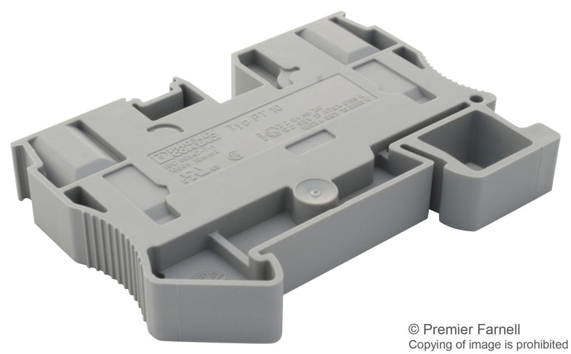 Phoenix Contact PT 10 DIN Rail Mount Terminal Block 2 Ways 20 AWG 6 16 mm&Acirc;&sup2; Push In 57 A