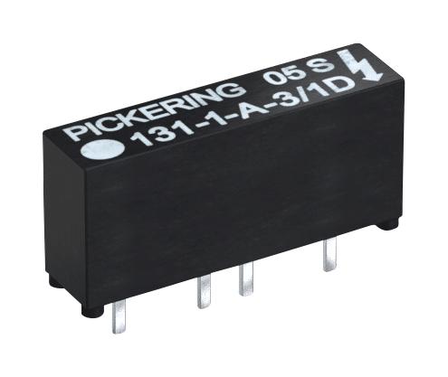Pickering 131-1-A-5/1D Reed Relay SPST-NO 5 V 131 Series Through Hole 250 ohm 700 mA