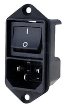 Schurter 4302.2001 Un-Filtered IEC Power Entry Module C14 General Purpose 15 A 250 VAC 2-Pole Switch