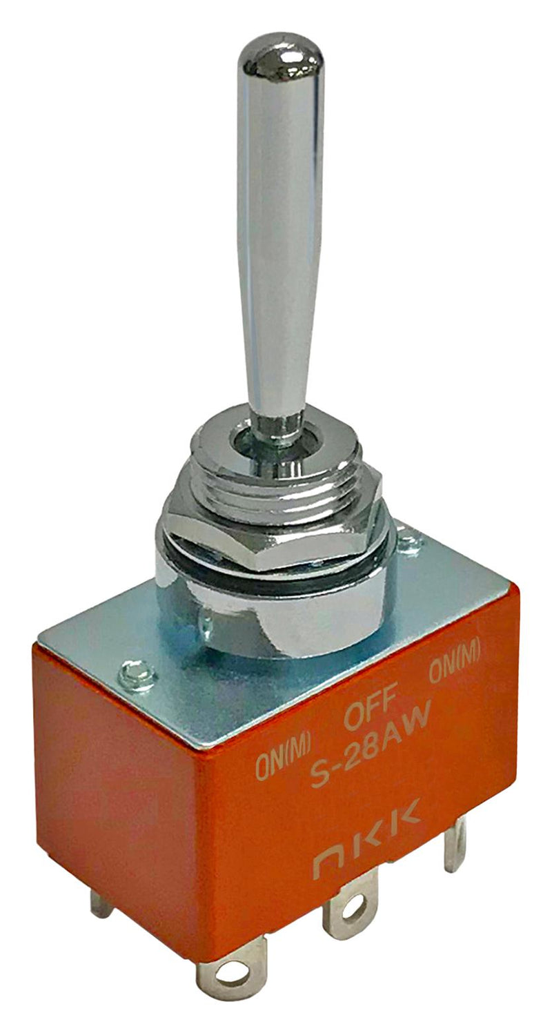 NKK Switches S28AW30 Toggle Switch Dpdt 20A 30VDC Panel