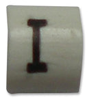 TE CONNECTIVITY 05811918 Wire Marker, Z Type, Push On Pre Printed, I, Black, White, 3.2 mm