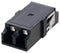 L-COM FOA-804-BLK LC Internal Shutter Coupler Duplex NO Flange Black 97AC8788