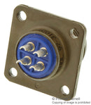 Amphenol Industrial 97-3106A-12SL-844S Circular Connector 97 Series Straight Plug 4 Contacts Solder Socket Threaded 12SL-844