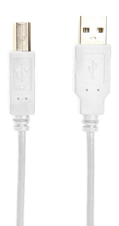 Multicomp MC002736 USB Cable Type A Plug B 3.05 m 10 ft 2.0 White