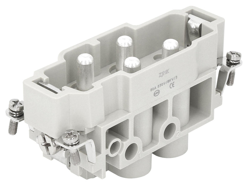 Multicomp PRO MP009597 Heavy Duty Connector Combination MP-HK Inserts Insert 4+PE Contacts 16B Plug Screw Pin