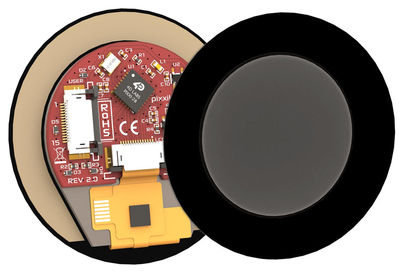 4D Systems PIXXILCD-13P2-CTP-CLB HMI Panel LCD TFT Display 270 cd/m2 240 x Pixels 15 Way FPC