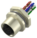 TE Connectivity T4171330012-001 Sensor Cable M12 Receptacle Free End 12 Positions 200 mm 7.9 "