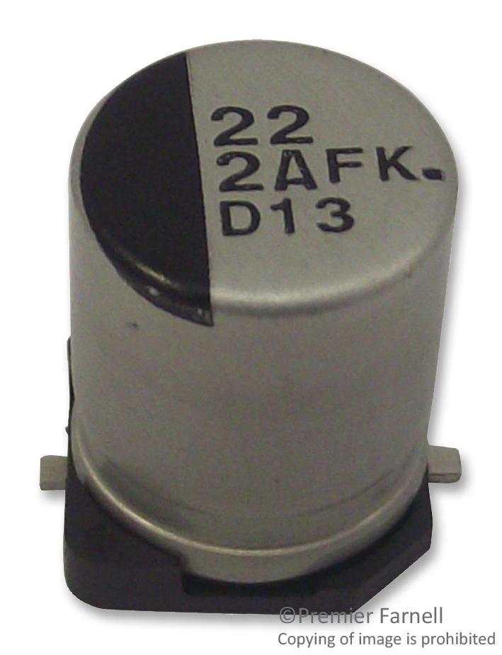 PANASONIC ELECTRONIC COMPONENTS EEEFK2A220P SMD Aluminium Electrolytic Capacitor, Radial Can - SMD, 22 &micro;F, 100 V, FK Series