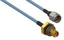 Amphenol SV Microwave 7029-3408 RF Coax Cable SMA PLUG-SMA BHD Jack 6"