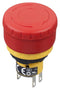 Idec XA1E-BV3U02TR Emergency Stop Switch DPST-NC Push-Pull Quick Connect Solder 3 A 250 V