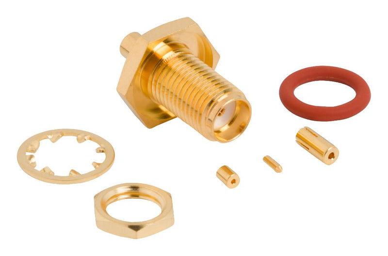 Amphenol RF 901-10752 901-10752 Conn SMA Blkhd Jack 50 OHM New