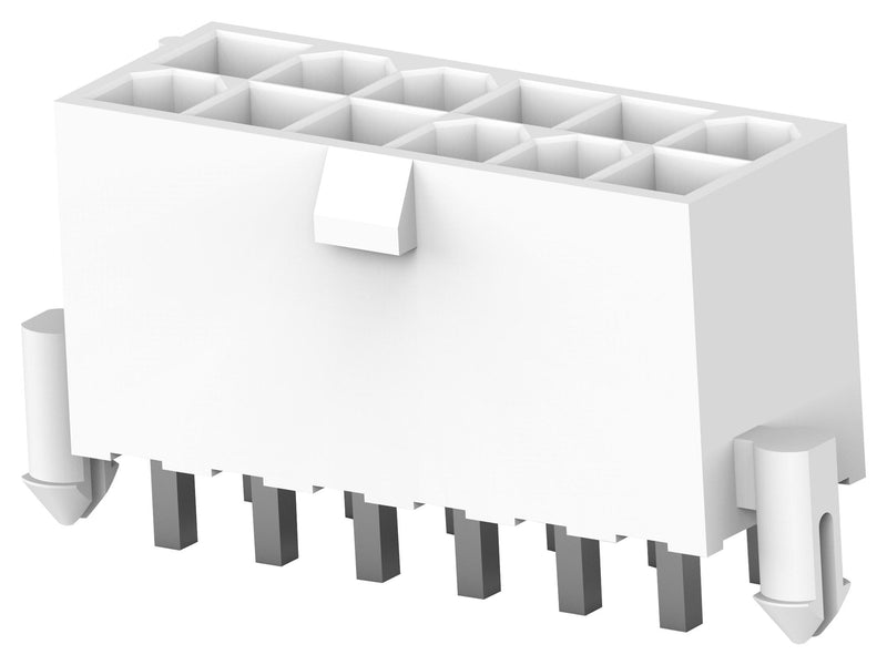 TE Connectivity 1-2825261-2 Rectangular Power Connector 12 Contacts VAL-U-LOK HCS Series PCB Mount Through Hole 4.2 mm New