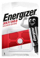 Energizer E300784002 E300784002 Battery Zero Mercury 1.55 V SR44 Silver Oxide 138 mAh Pressure Contact 11.6 mm New