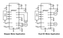 Monolithic Power Systems (MPS) MP6507GQ-P Motor Driver/Controller Stepper/DC Brush 2 Outputs 2.7 V to 15 Supply 700 mA Output QFN-16 New