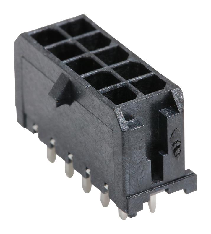 Molex 43045-1028 Wire-To-Board Connector 3 mm 10 Contacts Header Micro-Fit 3.0 43045 Series Through Hole
