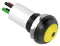 Alcoswitch - TE Connectivity PB6B2FM5M1CAL07S500 Industrial Pushbutton Switch Subminiature Off-(On) Blue PB6 Series Flat Spst Wire Leaded