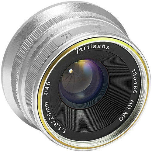 7artisans Photoelectric 25mm f/1.8 Lens for Sony E-Mount Cameras (Silver)