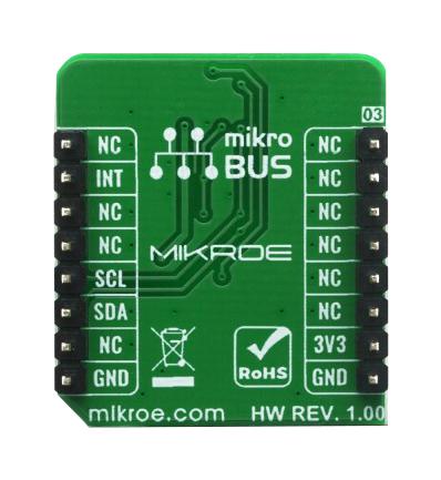 Mikroelektronika MIKROE-4132 MIKROE-4132 Click Board Thermo 14 Temperature Humidity STTS22H I2C Mikrobus 3.3V 28.6 mm x 25.4