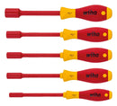 Wiha 29466 Nut Driver Set Hexagon VDE 5.5 mm - 13 Softfinish Series 5 Piece