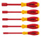 Wiha 29466 Nut Driver Set Hexagon VDE 5.5 mm - 13 Softfinish Series 5 Piece