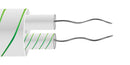 Labfacility XF-1253-FAR Thermocouple Cable Type K IEC Glassfibre Insulated Flat Pair 1/0.508 mm 25 m