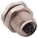 Norcomp 852-004-213R001 Sensor Connector M Series M5 Receptacle 4 Contacts PCB Socket Straight Panel Mount