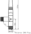 Laird Connectivity 001-0009 001-0009 Antenna 2.4 GHz / 5.5 Dipole 2dBi Reverse Polarity SMA